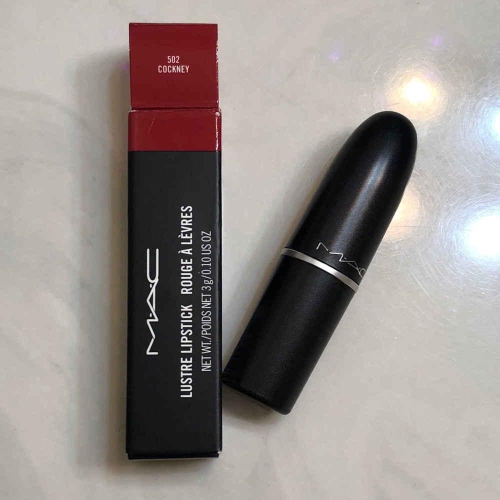 MAC Lustre Lipstick Shade 502 Cockney 3g NEW WITH BOX Discontinued Formula